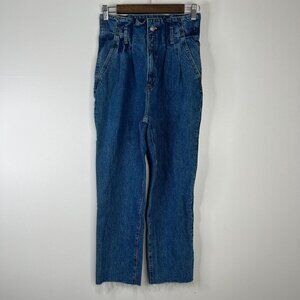 Abercrombie & Fitch Stretchy Paperbag Waist Straight Leg Jeans